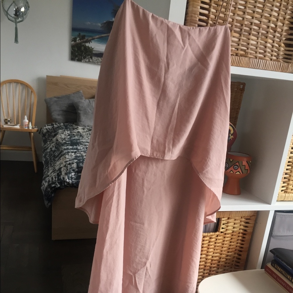 Banana Republic blush flowy spaghetti strap dress